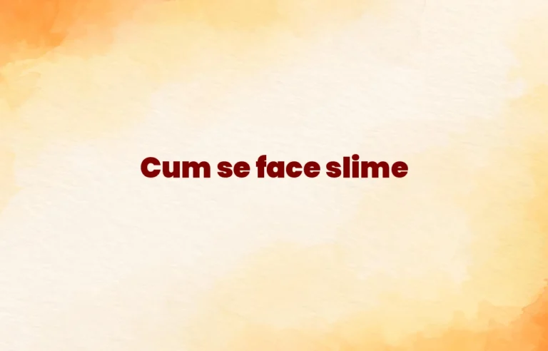 cum se face slime